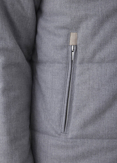 Gray Zip-Up Hooded Jacket - 7