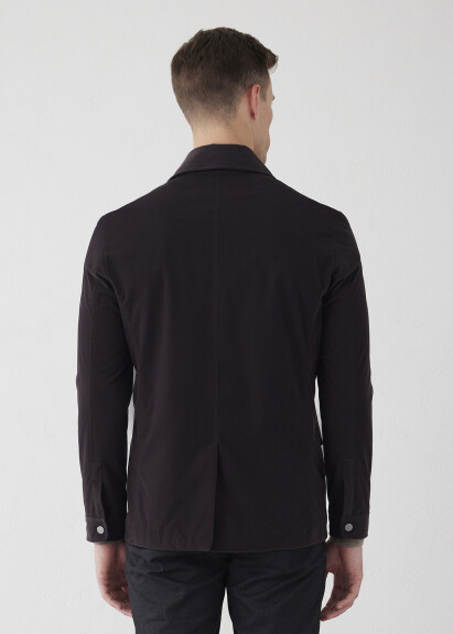 Brown Color Zip Safari Jacket - 9