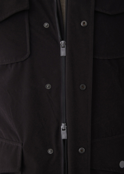 Brown Color Zip Safari Jacket - 5