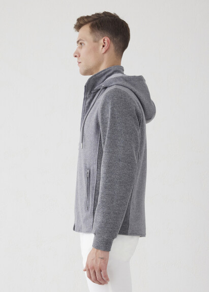 Woolen Gray Coat - 4