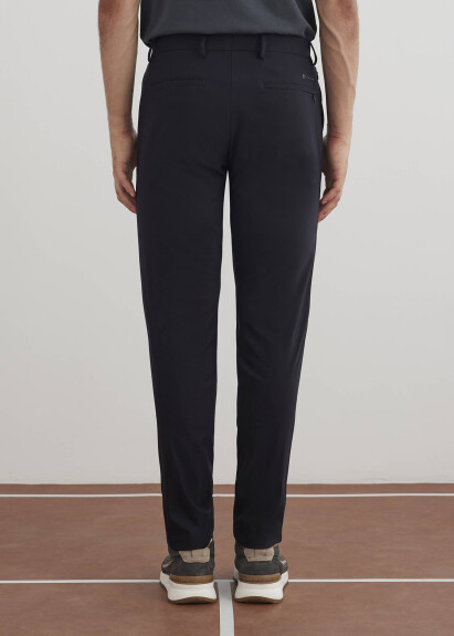 Navy Technical Chino Pants - 6