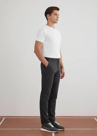 Anthracite Color Technical Chino Pants - Boris Becker