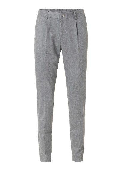 Pleated Gray Color Chino Pants - 2