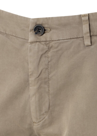 Beige Cotton Chino Pants - 2
