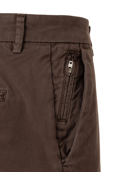 Brown Color Cotton Chino Pants - 3