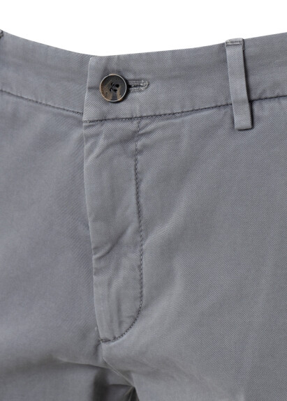 Gray Color Cotton Chino Pants - 2