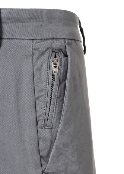 Gray Color Cotton Chino Pants - 3