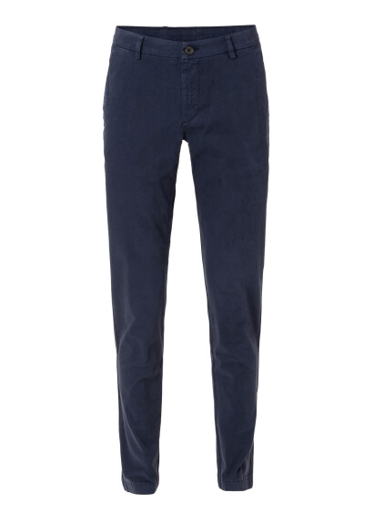 Navy Blue Cotton Chino Pants 