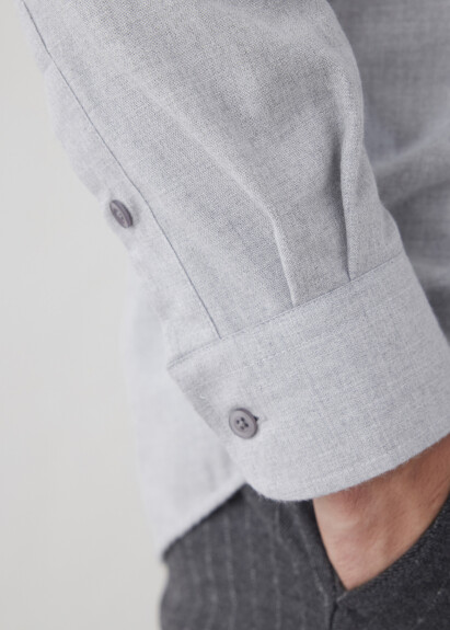 Gray Pocket-Detailed Shirt - 5