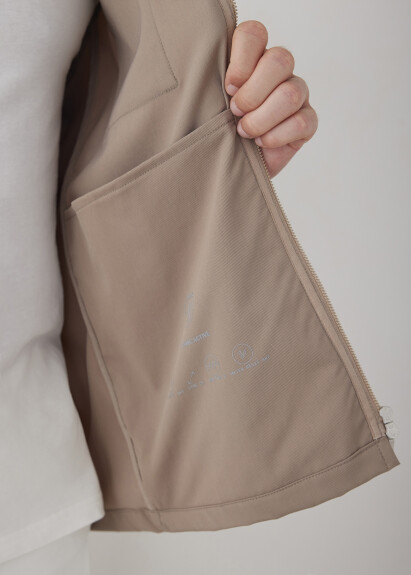 Beige Technical Outer Shirt - 3