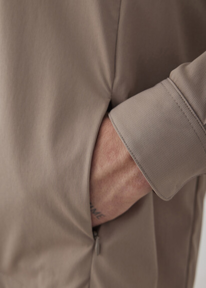 Beige Technical Outer Shirt - 5