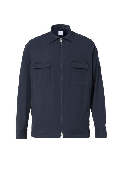 Navy Technical Outer Shirt 