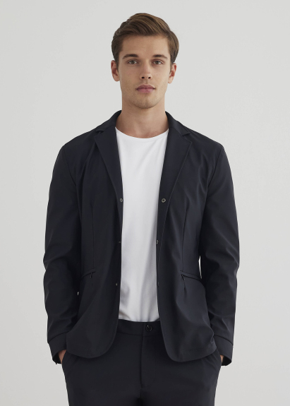 Navy Color Hooded Removable Fur-Lined Jacket - Boris Becker