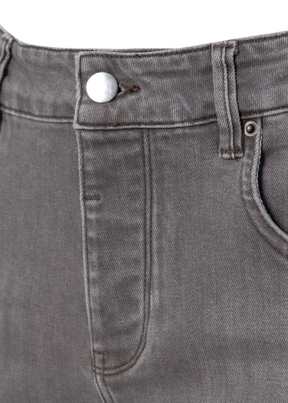 Navy Blue Color 5-Pocket Denim Pants - 2