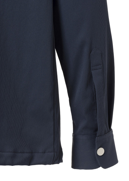 Navy Blue Color Reversible Velvet Outerwear Shirt - 3