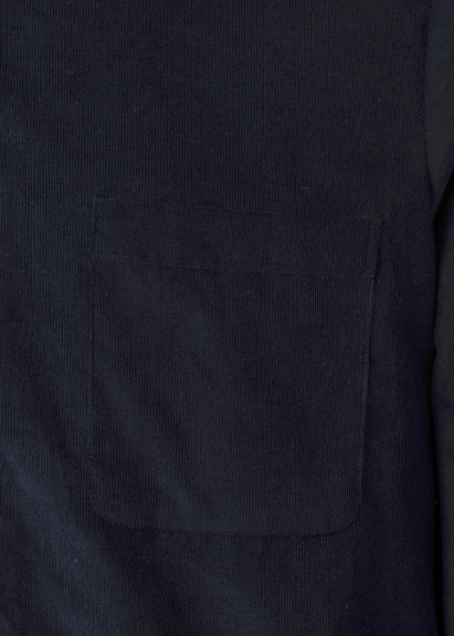 Navy Blue Color Reversible Velvet Outerwear Shirt - 6