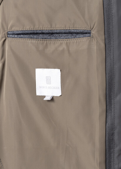 Antrasit Renk Çıkarılabilir iç mostralı Yün Karışımlı Ceket - 6