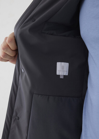 Antrasit Renk Kapüşonlu Yağmurluk - 4