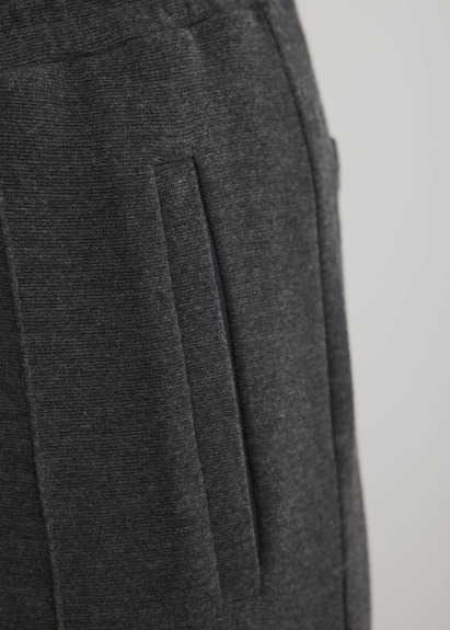 Antrasit Renk Örme Kumaşdan Jogger Pantolon - 3