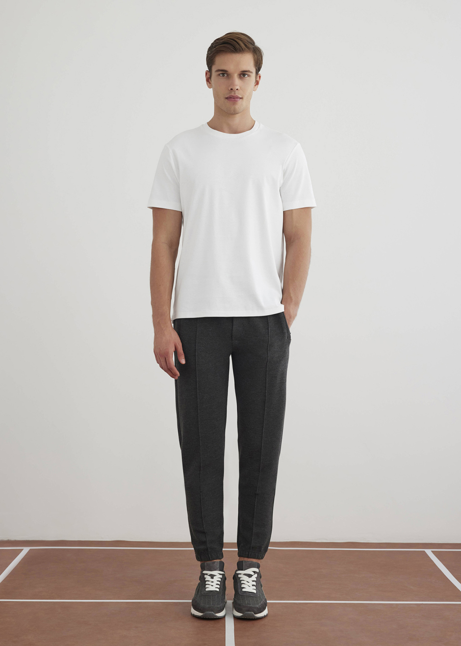 Antrasit Renk Örme Kumaşdan Jogger Pantolon - Boris Becker