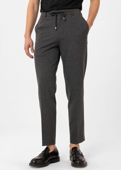 Antrasi̇t Renk Rahat Kesim Örme Jogger Pantolon - Boris Becker