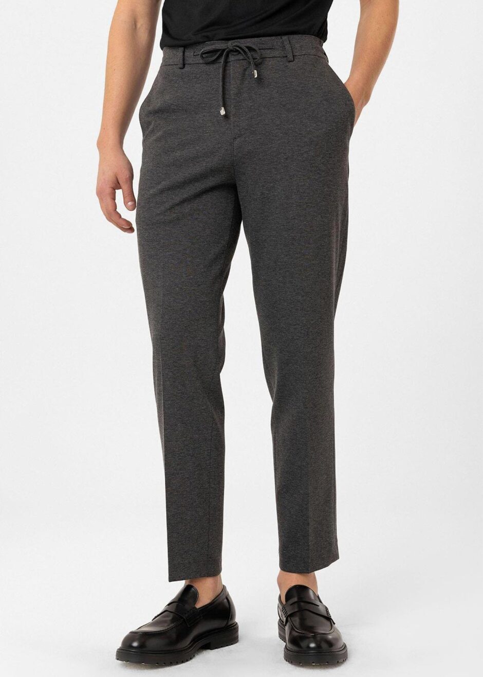 Antrasi̇t Renk Rahat Kesim Örme Jogger Pantolon - Boris Becker