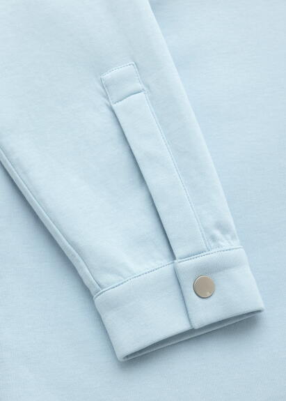 Bebek Mavi Renk Logo Baskılı Sweat - 6