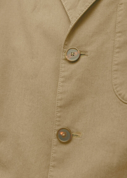 Bej Renk Mono Yaka Over Size Blazer Ceket - 2