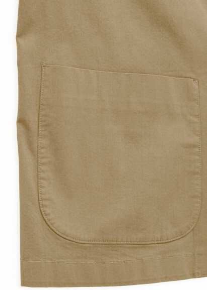 Bej Renk Mono Yaka Over Size Blazer Ceket - 4