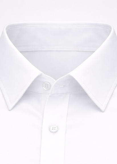 Beyaz Renk Uzun Kol Polyester Gömlek - 2