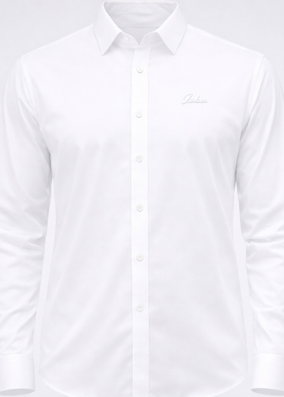 Beyaz Renk Uzun Kol Polyester Gömlek - 3