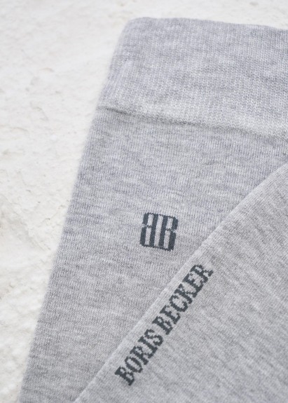 Gri Melanj Renk 12'li Bamboo Karışımlı Düz Çorap - 2