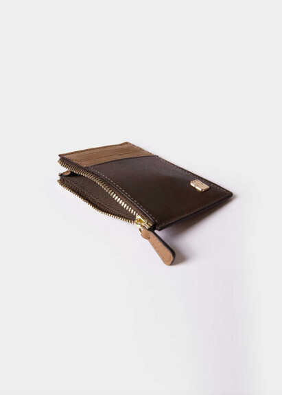 Kahve Renk Deri Kartlık - 7