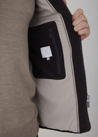 Kahve Renk Fermuarlı Safari Ceket - 6