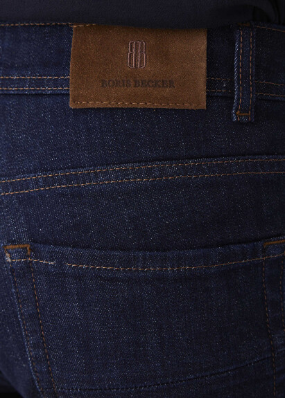 Lacivert Renk 5 Cep Denim Pantolon - 6