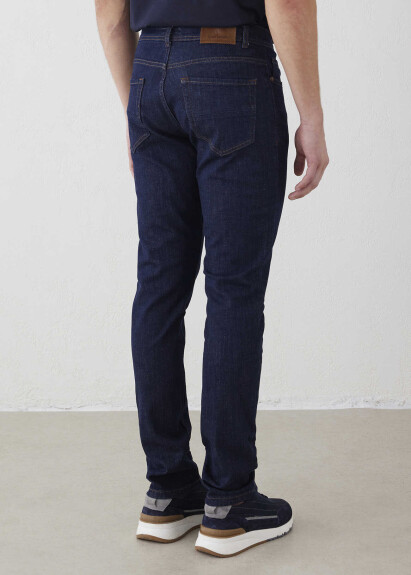 Lacivert Renk 5 Cep Denim Pantolon - 7