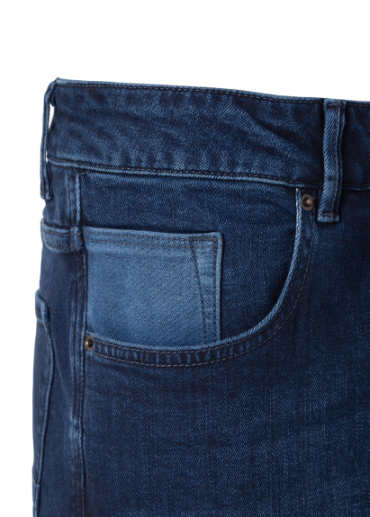 Lacivert Renk 5 Cepli Denim Pantolon - 3