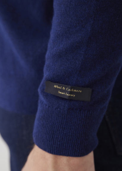 Lacivert Renk Bisiklet Yaka Triko Kazak - 3