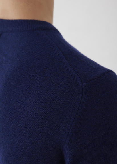 Lacivert Renk Bisiklet Yaka Triko Kazak - 7