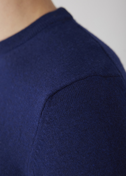 Lacivert Renk Bisiklet Yaka Triko Kazak - 4