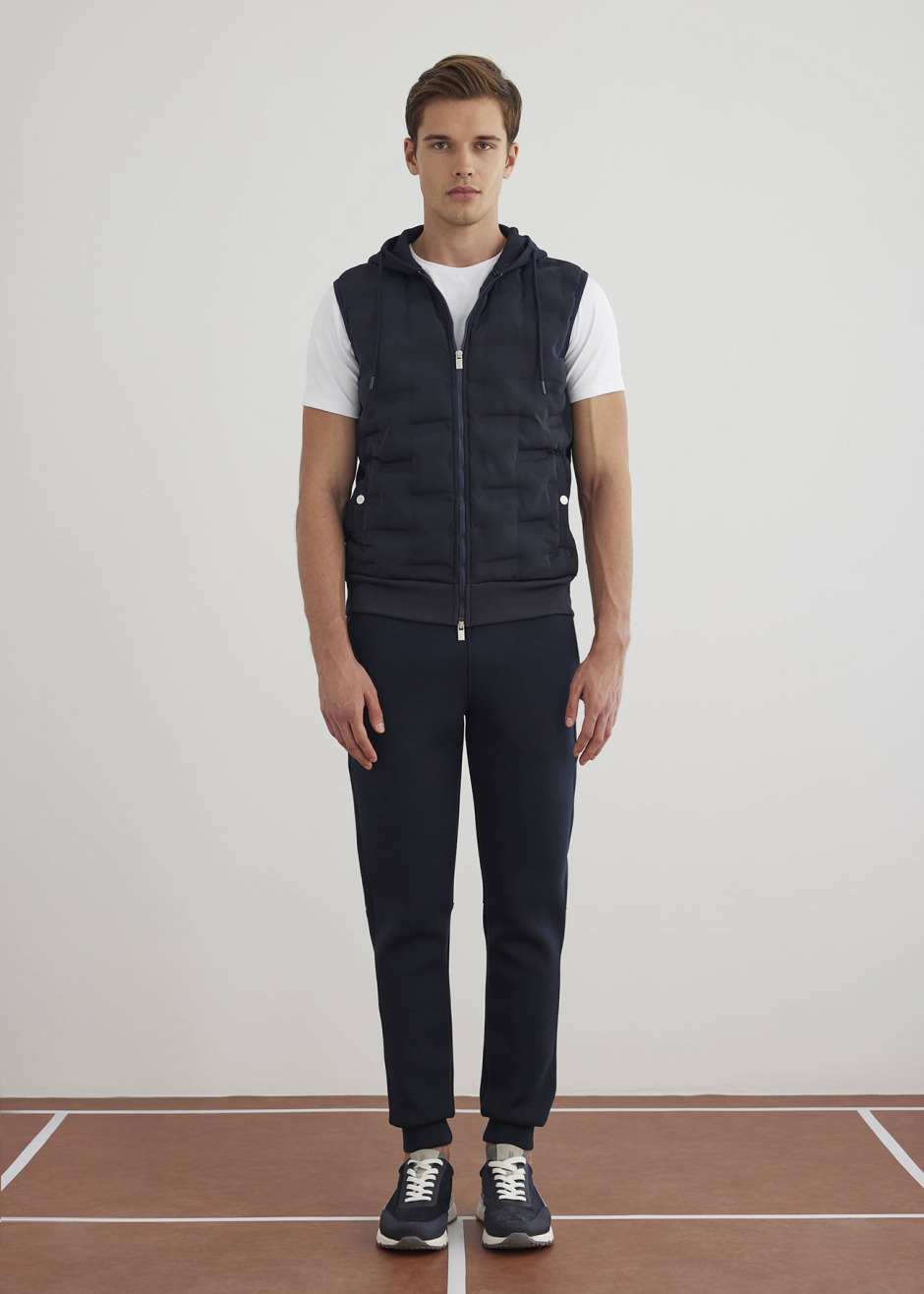 Lacivert Renk Kapüşonlu Yelek - Boris Becker