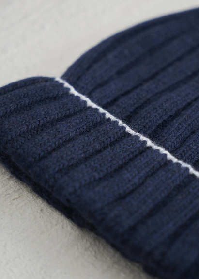 Lacivert Renk Kaşmir Bere - 3