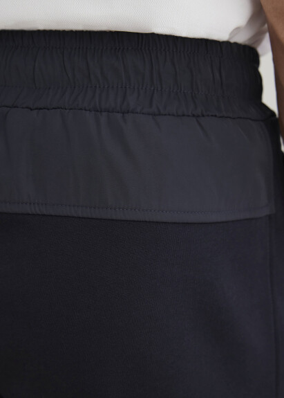 Lacivert Renk Örme Kumaşdan Jogger Pantolon - 5