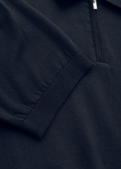 Lacivert Renk Polo Yaka Triko - 5