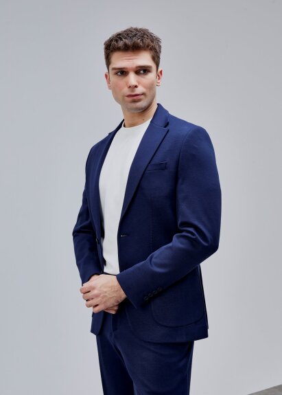 Lacivert Renk Slim Fit Casual Erkek Ceket - 2