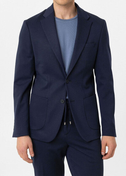 Lacivert Renk Slim Fit Casual Erkek Ceket - Boris Becker