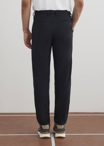 Lacivert Renk Teknik Chino Pantolon - 5