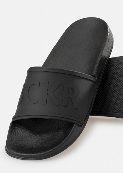 Siyah Renk Logo Baskılı Terlik - 3